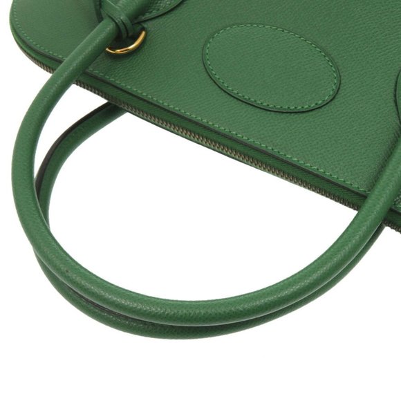 Hermes MacPherson Couché Vert G Stamped Handbag Green 0942 HERMES - Picture 5 of 11